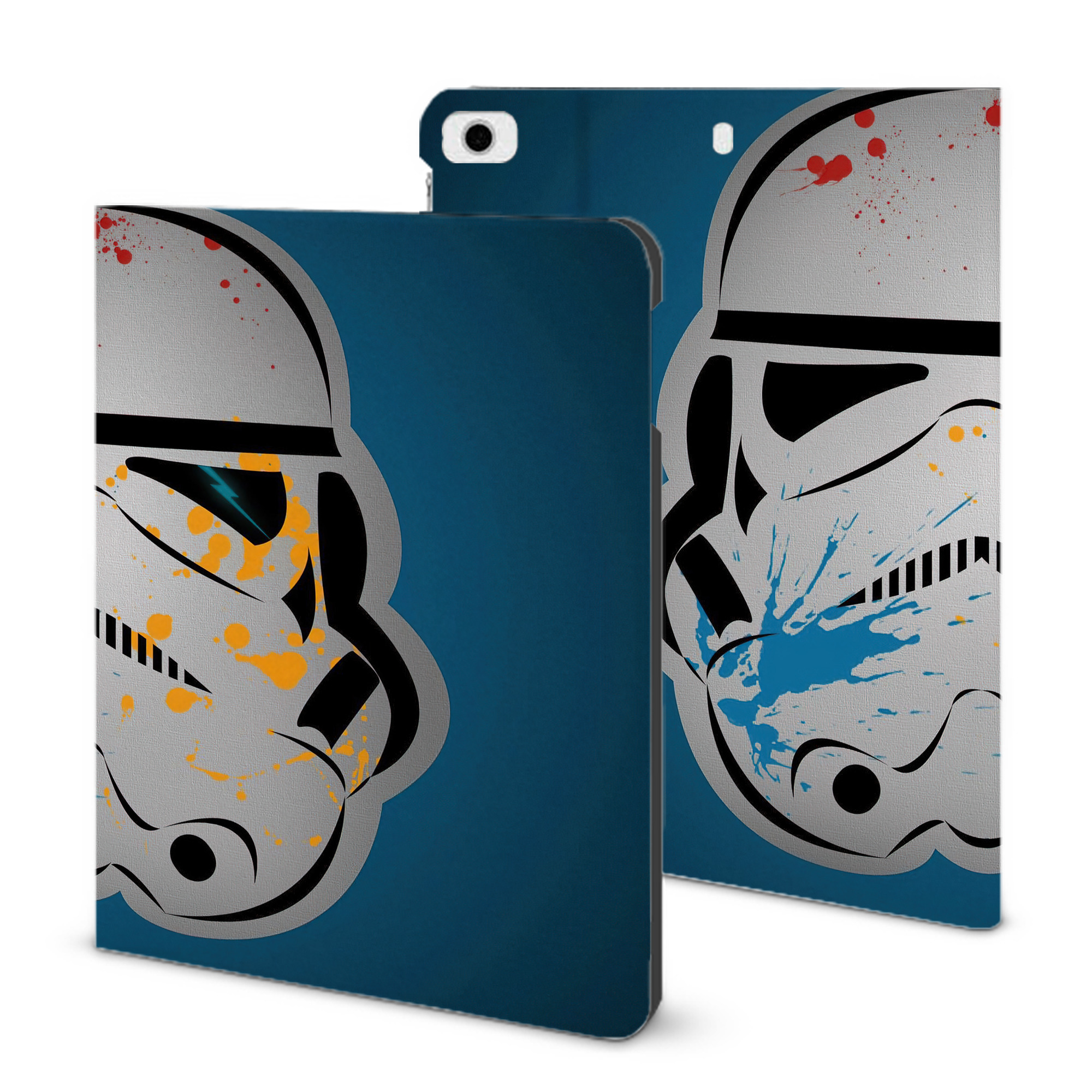 （画像用） スター・ウォーズ Star Wars IPad ケース ブック型 PUレザー TPU 耐衝撃 軽量 薄型 ペン収納なし 全面保護 IPad 各モデル対応